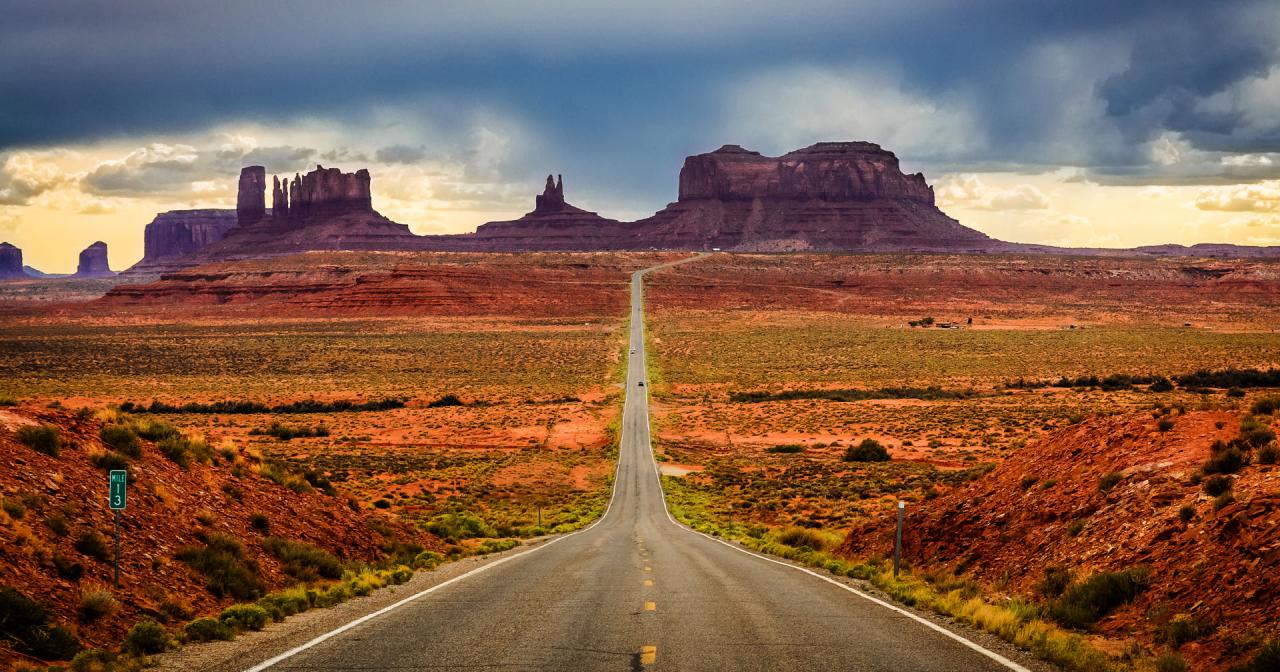 Road trip travel destinations for scenic drives
